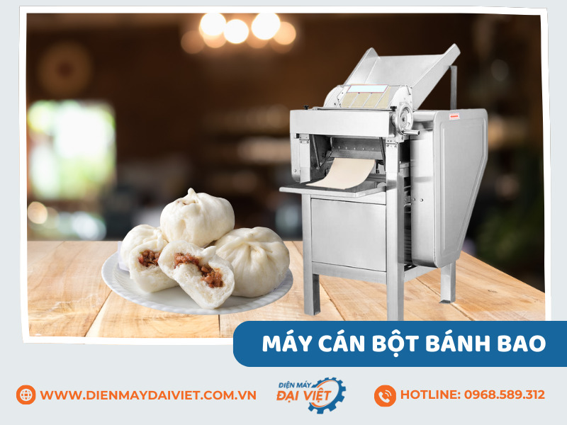 Máy cán bột bánh bao