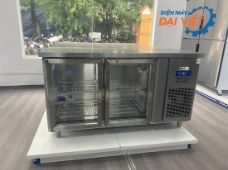 Tủ bàn đông quạt gió 2 cánh mở inox Đại Việt chính hãng