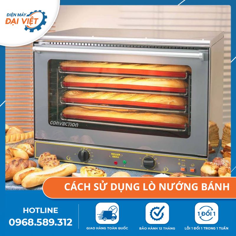 cách sử dụng lò nướng bánh