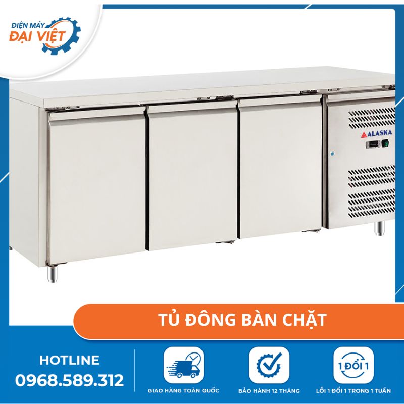 tủ đông bàn chặt bảo quản hàng hóa